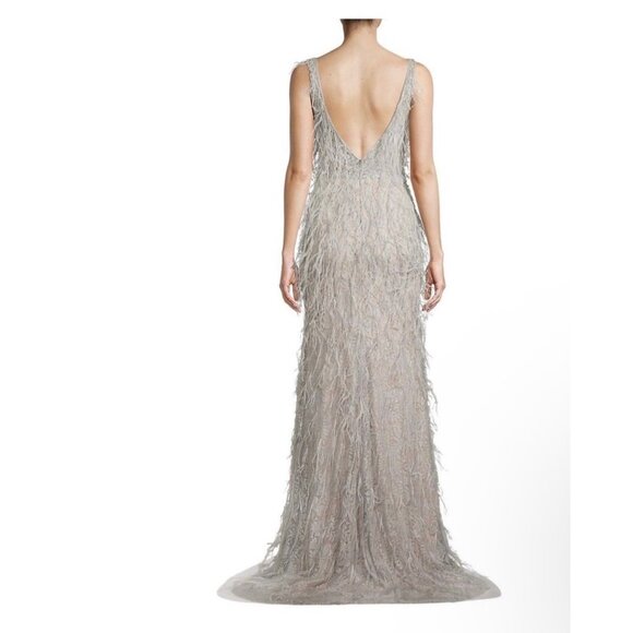 NWT Basix Fringed Gown - Picture 4 of 8
